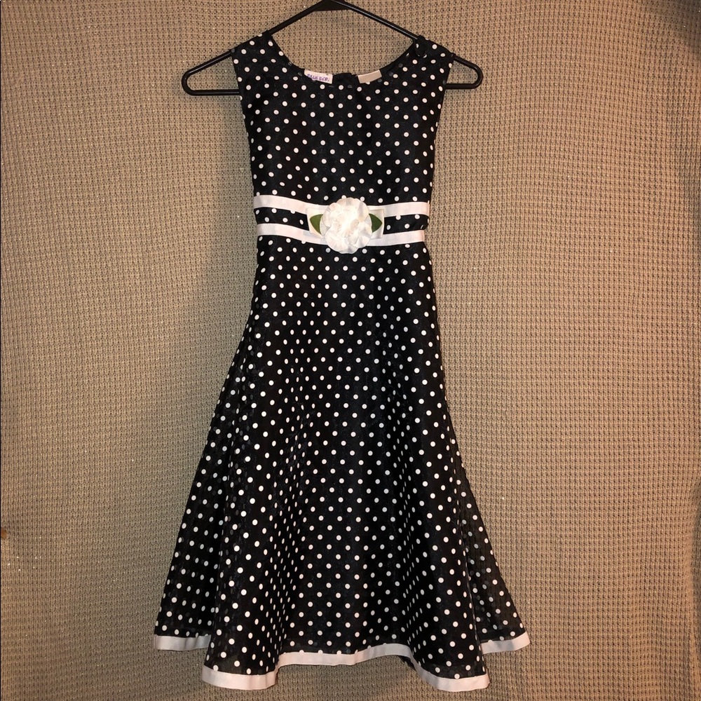 NWOT girls polka dot holiday dress